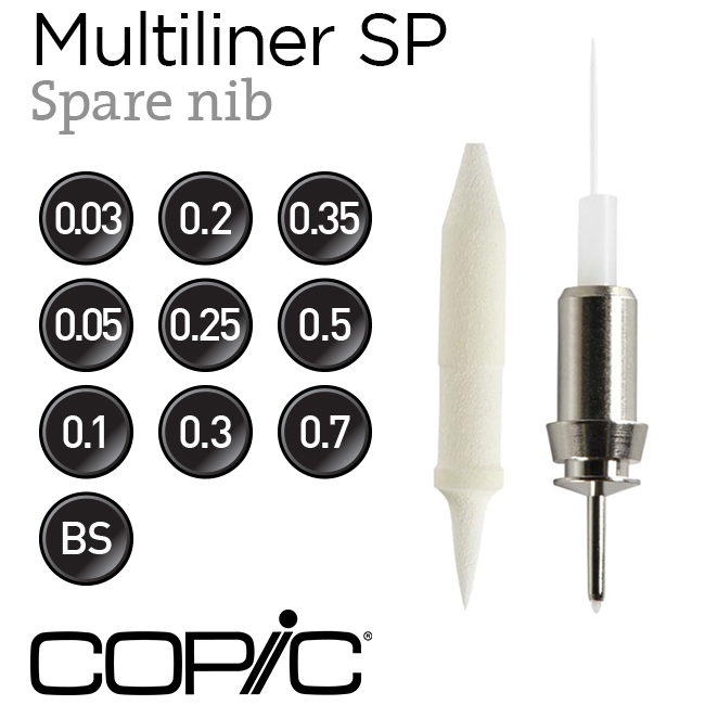 Ngòi thay bút đi nét Copic Multiliner SP