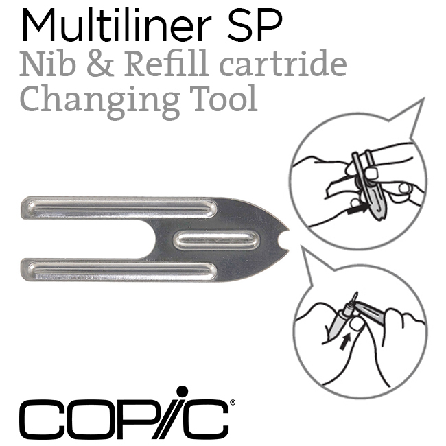 Dụng cụ thay ngòi & mực bút Copic Multiliner SP