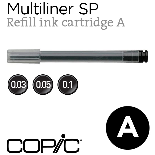 Mực nạp bút đi nét Copic Multiliner SP - Loại A