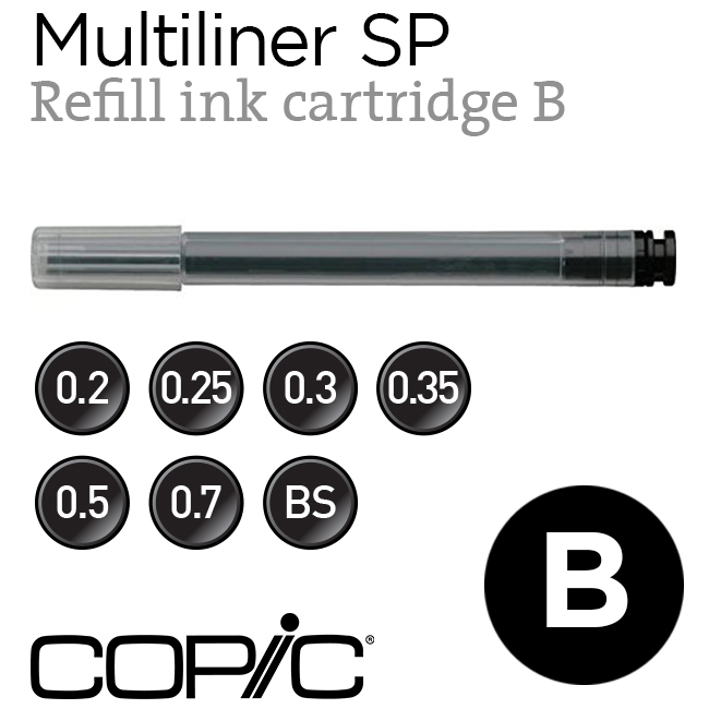 Mực nạp bút đi nét Copic Multiliner SP - Loại B