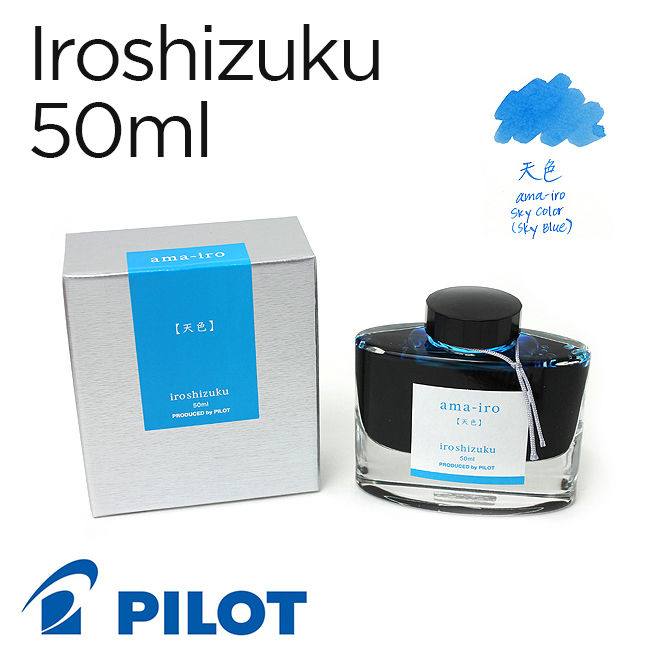 Mực Pilot Iroshizuku, 50ml, Ama-iro (Xanh bầu trời)
