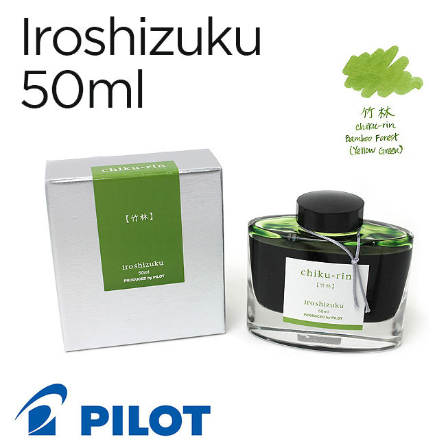Mực Pilot Iroshizuku, 50ml, Chiku-rin (Xanh rừng tre)