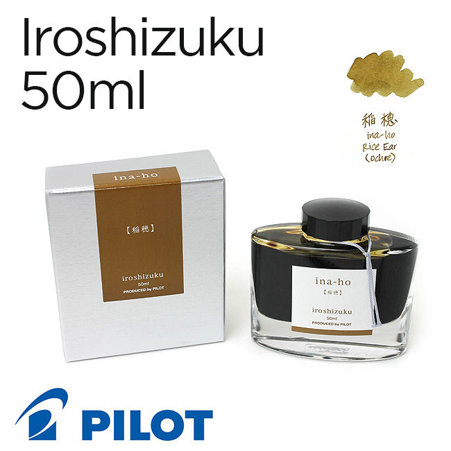 Mực Pilot Iroshizuku, 50ml, Ina-ho (Lúa vàng)