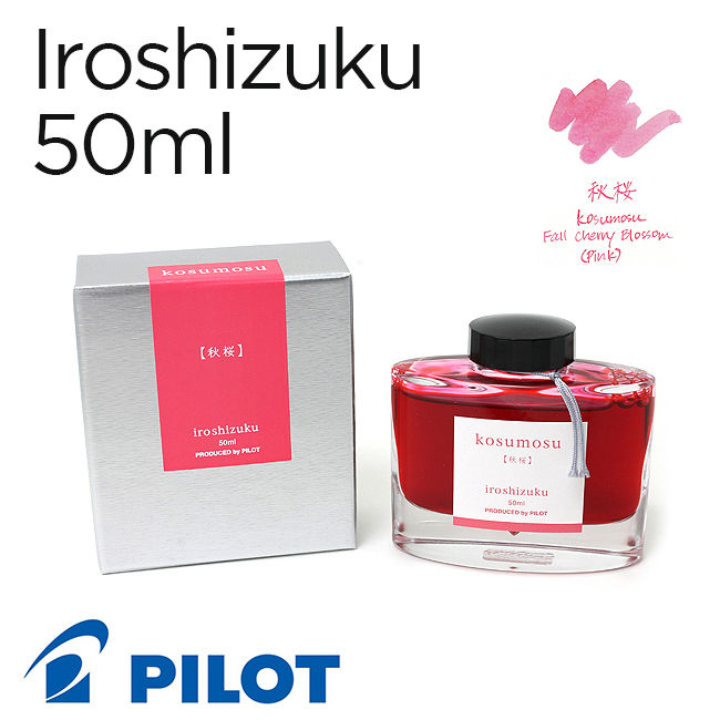 Mực Pilot Iroshizuku, 50ml, Kosumosu (Hồng cúc vạn thọ tây)