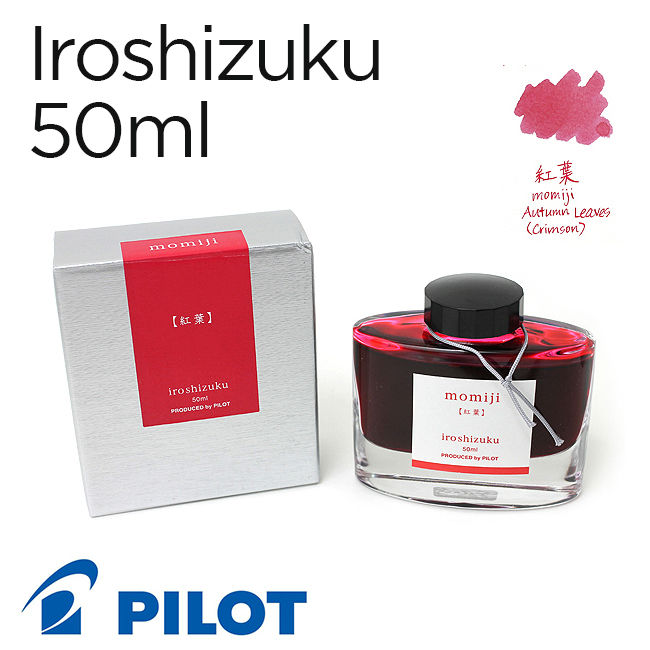 Mực Pilot Iroshizuku, 50ml, Momi-ji (Lá phong đỏ)