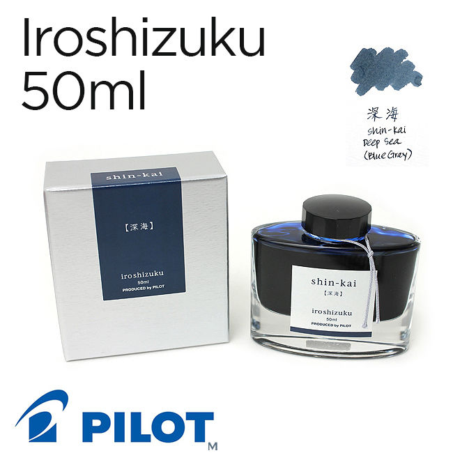Mực Pilot Iroshizuku, 50ml, Shin-kai (Đại dương sâu thẳm)
