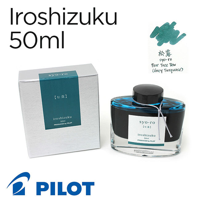 Mực Pilot Iroshizuku, 50ml, Syo-ro (Xanh lá thông)