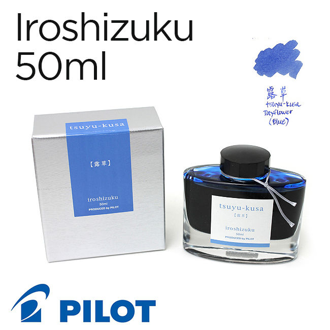 Mực Pilot Iroshizuku, 50ml, Tsuyu-kusa (Hoa thài lài)