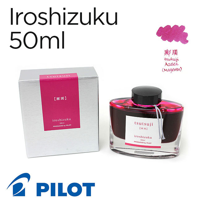 Mực Pilot Iroshizuku, 50ml, Tsu-tsuji (Hồng đỗ quyên)