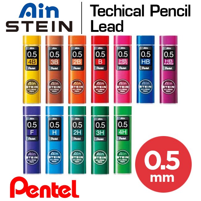 Ruột chì kim Pentel Ain Stein, 0.5mm