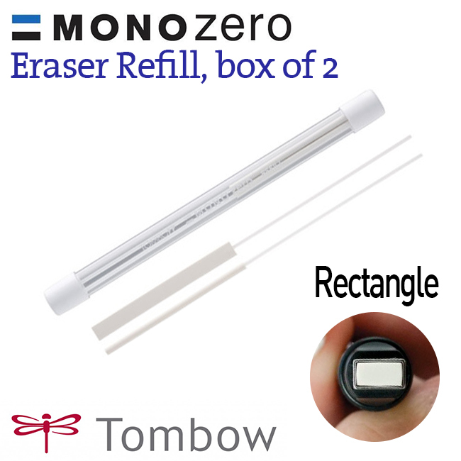 Ruột gôm thay thế Tombow Mono Zero, đầu dẹp
