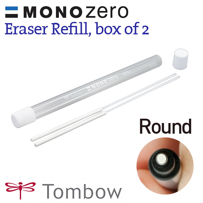 Ruột gôm thay thế Tombow Mono Zero, đầu tròn