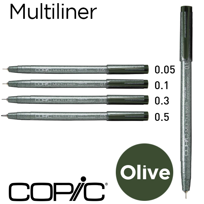 Bút đi nét Copic Multiliner - Màu Olive