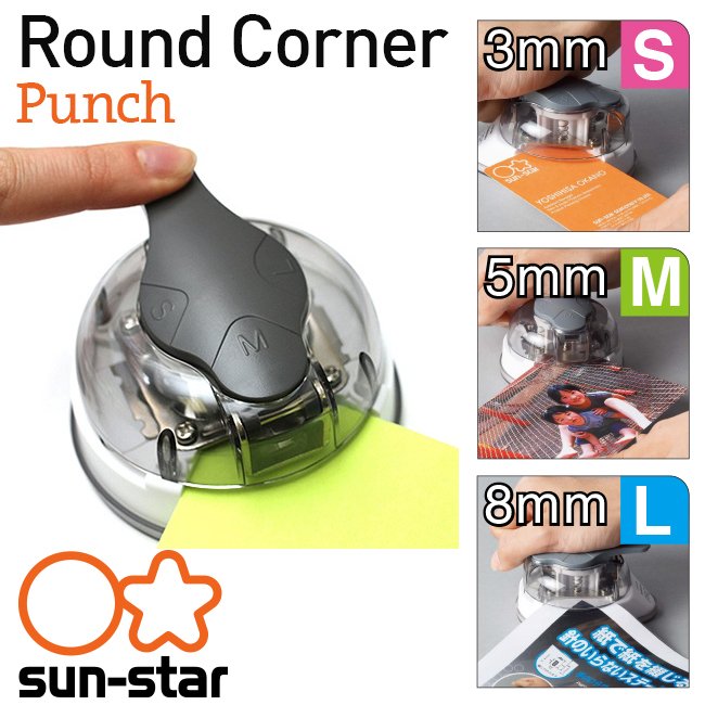 Dụng cụ bấm góc tròn 3 kích cỡ Kadomaru Pro