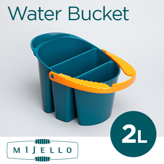 Xô đựng nước rửa cọ Mijello, loại 3 ngăn, dung tích 2L