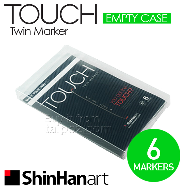 Hộp đựng bút marker ShinHan Touch Twin, loại 6 cây