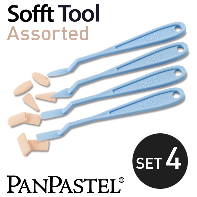 Bộ 4 loại bay vẽ PanPastel Sofft (round, flat, oval, point)