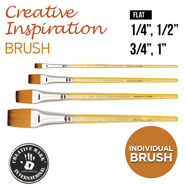 Cọ vẽ Creative Inspirations Dura-handle, cọ dẹt