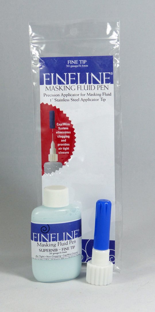 Keo chặn màu nước có kèm đầu vẽ nét Fineline