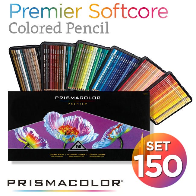Bộ chì màu Prismacolor Premier 150 cây, hộp giấy cứng