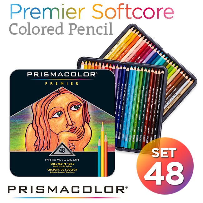 Bộ chì màu Prismacolor Premier 48 cây, hộp thiếc