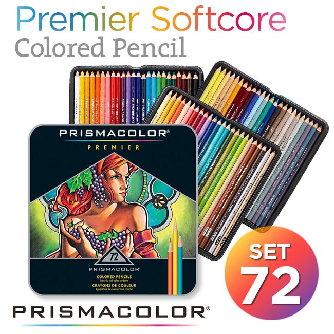 Bộ chì màu Prismacolor Premier 72 cây, hộp thiếc
