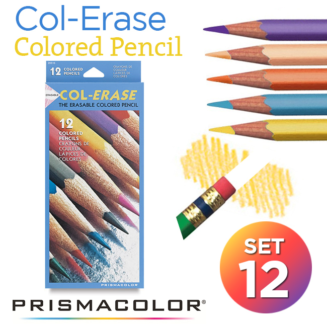 Bộ chì màu xoá được Prismacolor Col-Erase 12 cây