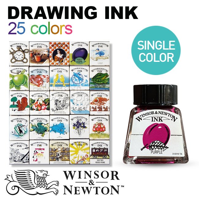 Mực vẽ Winsor & Newton, màu lẻ