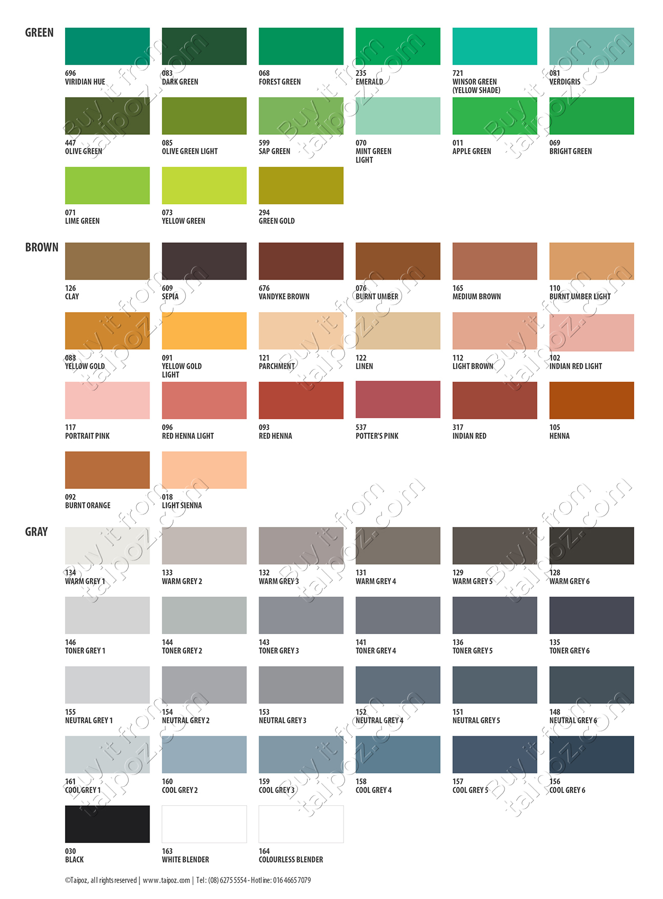 Bút marker Winsor & Newton Pigment, cây lẻ