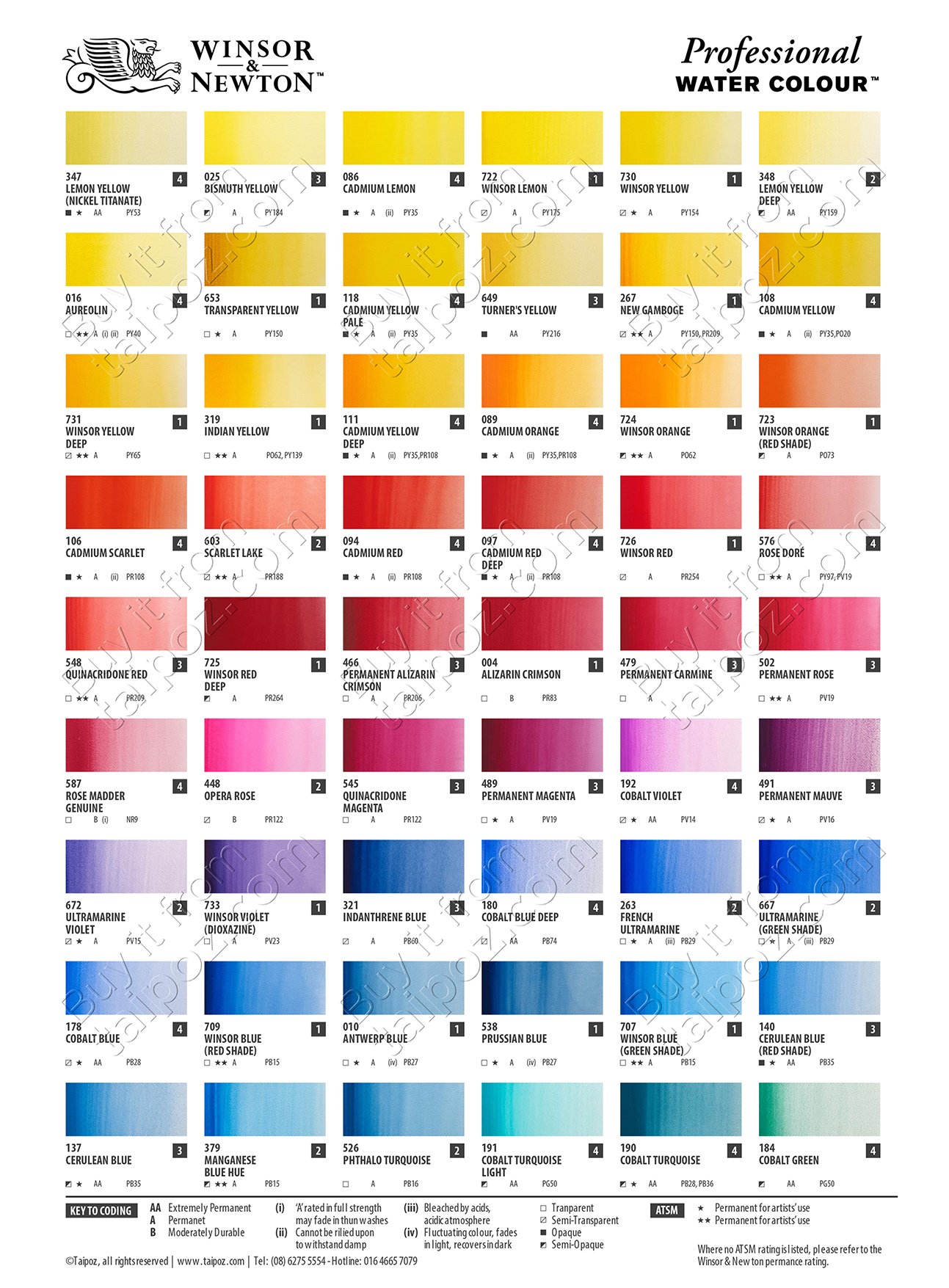 Màu nước Winsor & Newton Professional, tuýp 5ml