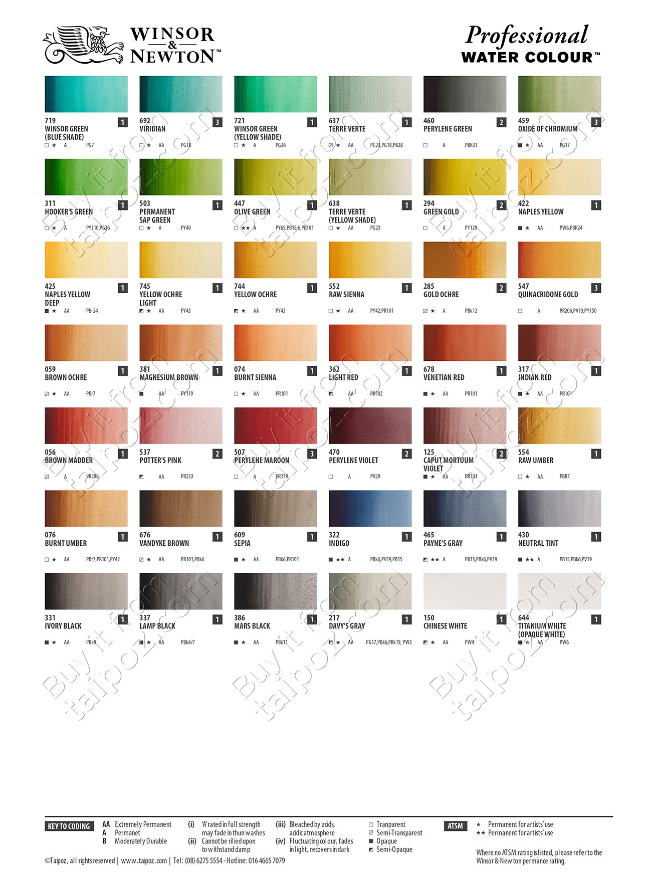 Màu nước Winsor & Newton Professional, tuýp 5ml