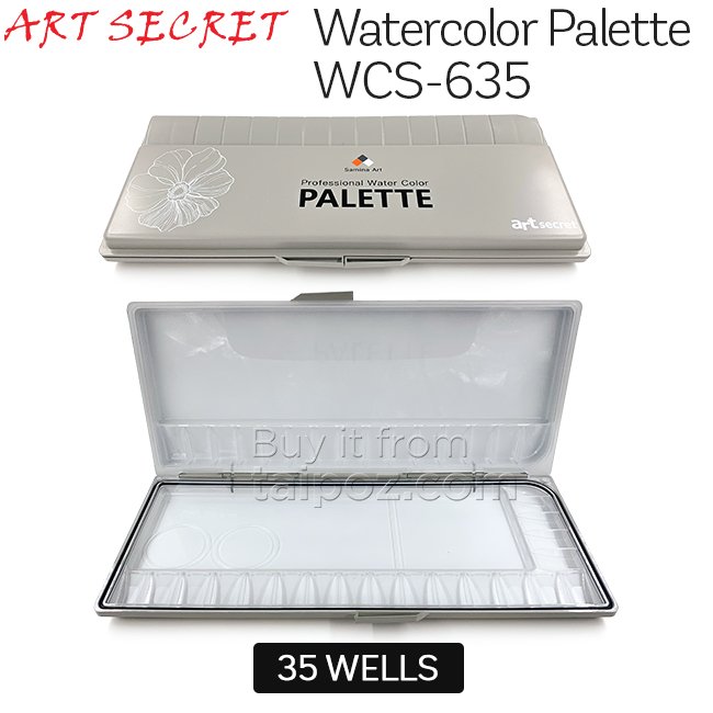 Bảng pha màu nước Art Secret 35 ngăn