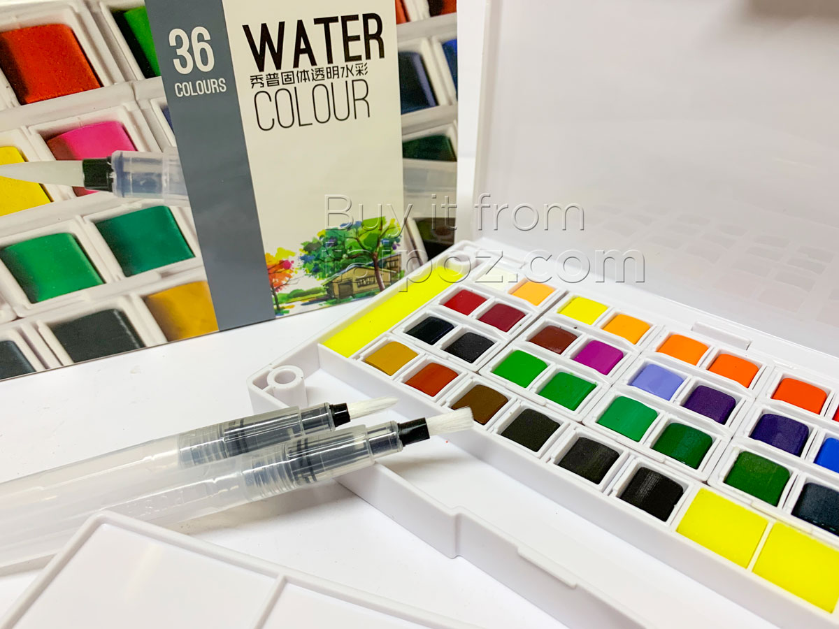 Màu nước Superior dạng viên nén half-pan