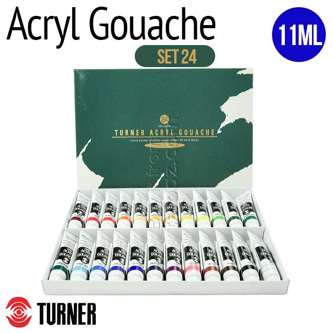 Màu Turner Acryl Gouache tuýp 11ml, set 24