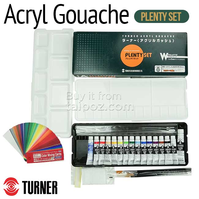 Màu Turner Acryl Gouache, Plenty set