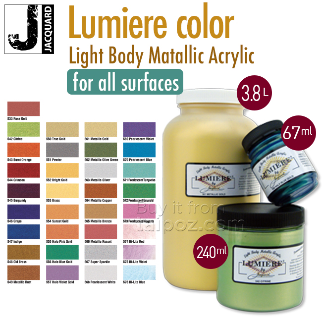 Màu vẽ đa chất liệu Jacquard Lumiere Artist Acrylics