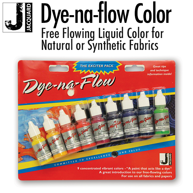 Màu nước vẽ lụa Jacquard Dye-Na-Flow, Exciter Pack