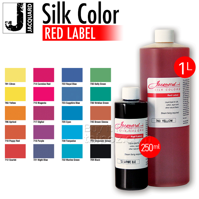 Màu vẽ lụa gốc nhuộm Jacquard Red Label, màu lẻ