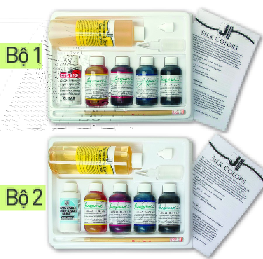 Màu vẽ trên lụa gốc nhuộm Jacquard Green Label, bộ kit