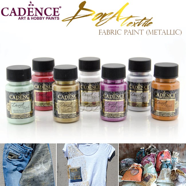 Màu vẽ vải nhũ ánh kim Cadence Dora Metallic