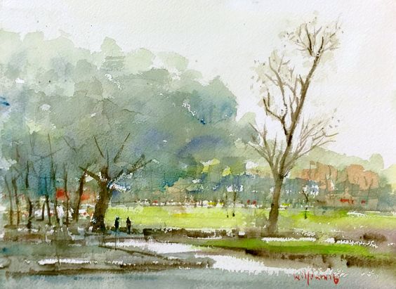 Giấy vẽ màu nước Arches, Natural White, 300gsm rough, 22"x 30"