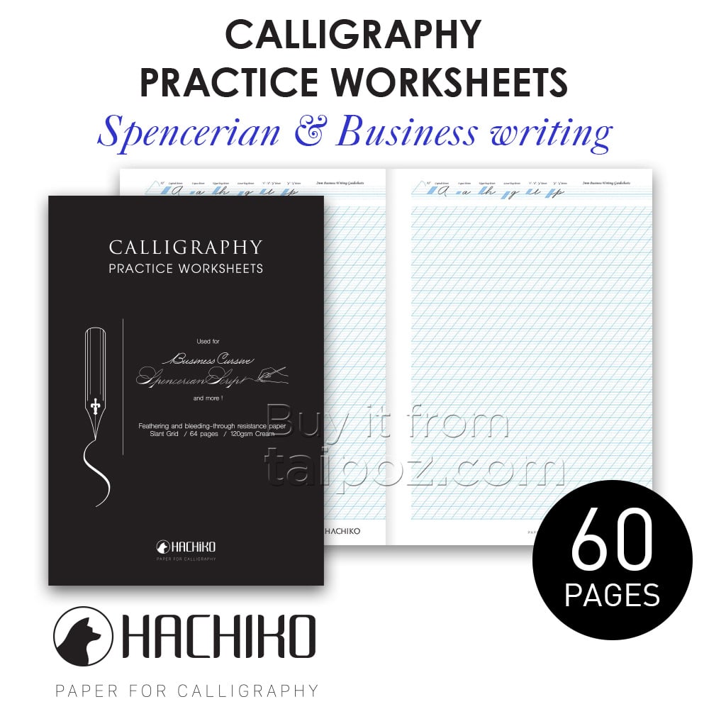 Sổ luyện viết calligraphy Hachiko - Spencerian
