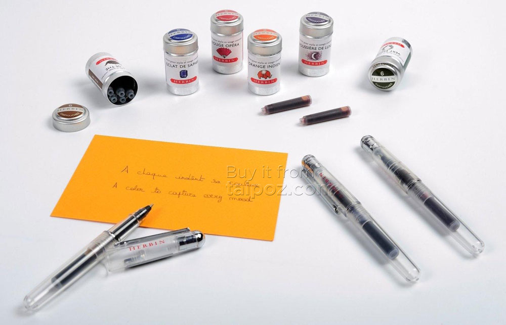 Mực J. Herbin, hộp 6 ống cartridge