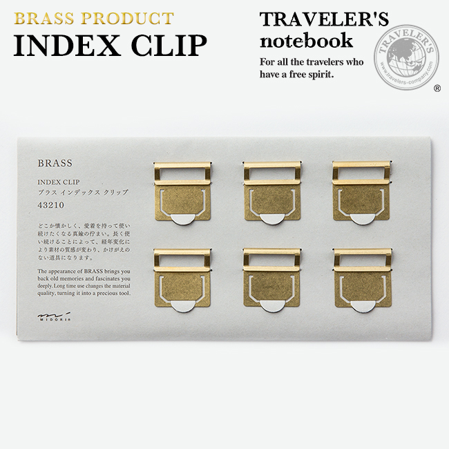 Kẹp giấy bằng đồng kiểu index Midori