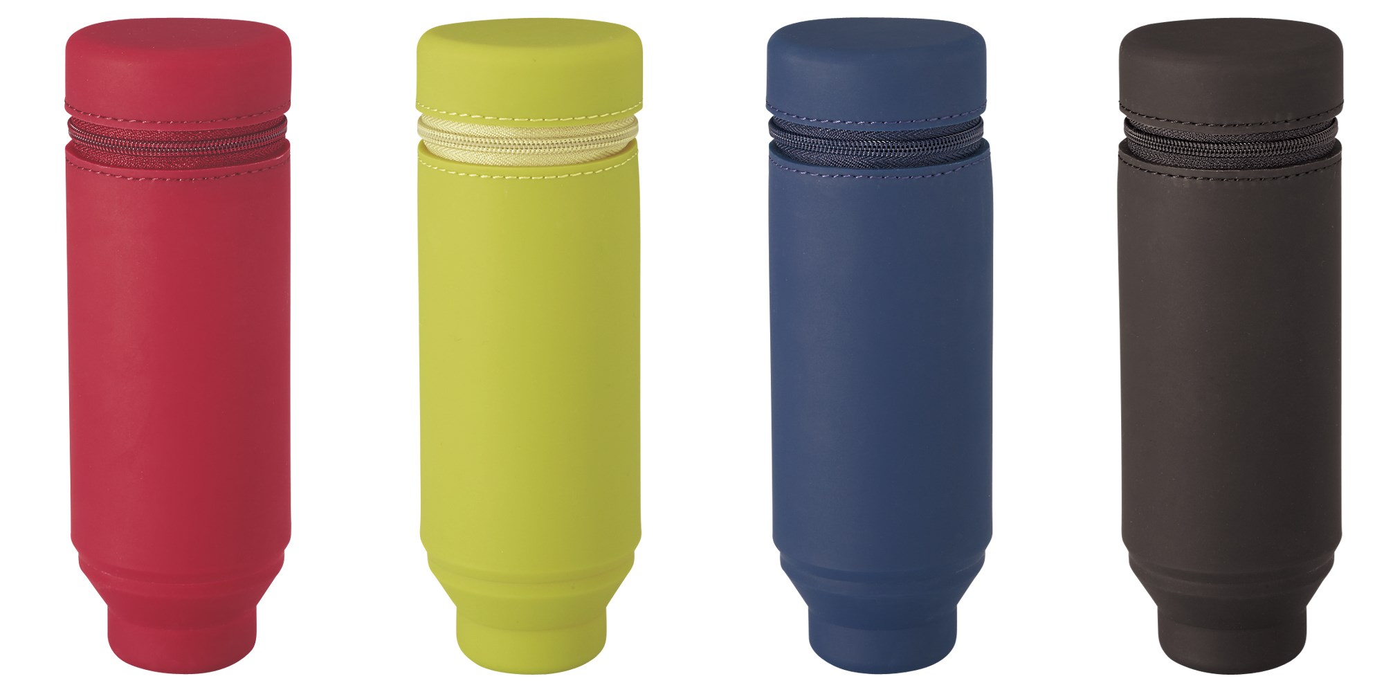 Túi silicon đựng bút đứng được trên bàn Smart Fit ACTACT, thân tròn