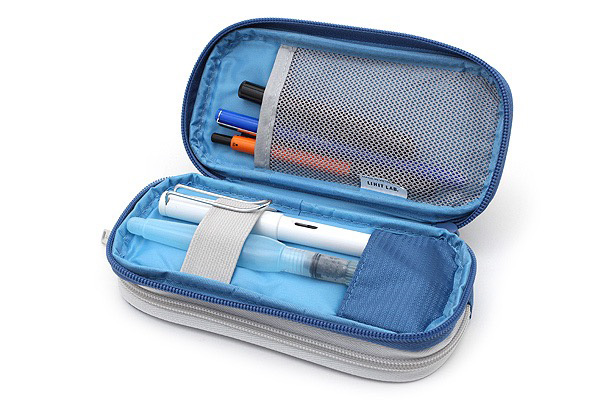 Túi vải đựng bút 2 ngăn Lihit Lab Smart Fit Bright Label, size S