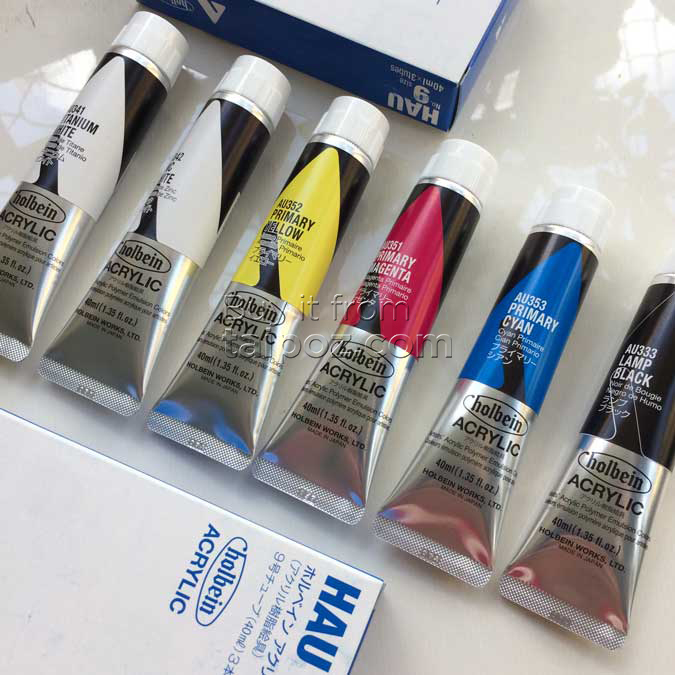 Màu Acrylic Holbein Heavy Body 40ml, màu lẻ
