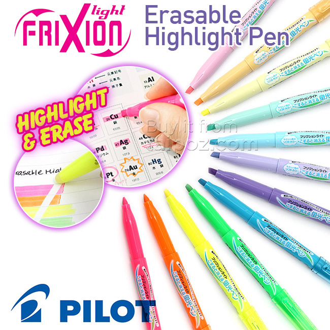 Bút highlight xoá được Pilot Frixion Light, bút lẻ