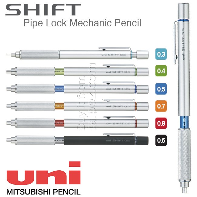 Bút chì kim Uni Shift Silver