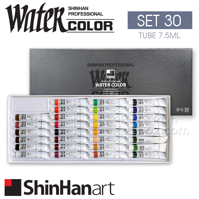 Màu nước ShinHan Professional Watercolor, hộp 30 màu